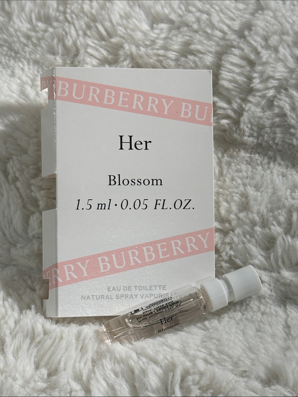 Burberry Her Blossom Sample - Light Pink & White Packaging